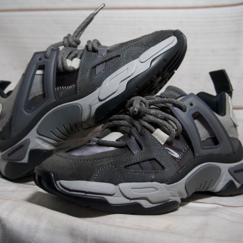 Diesel S-Kipper Low Trek II Mens White Canvas Lifes Men Sneakers size 7.5